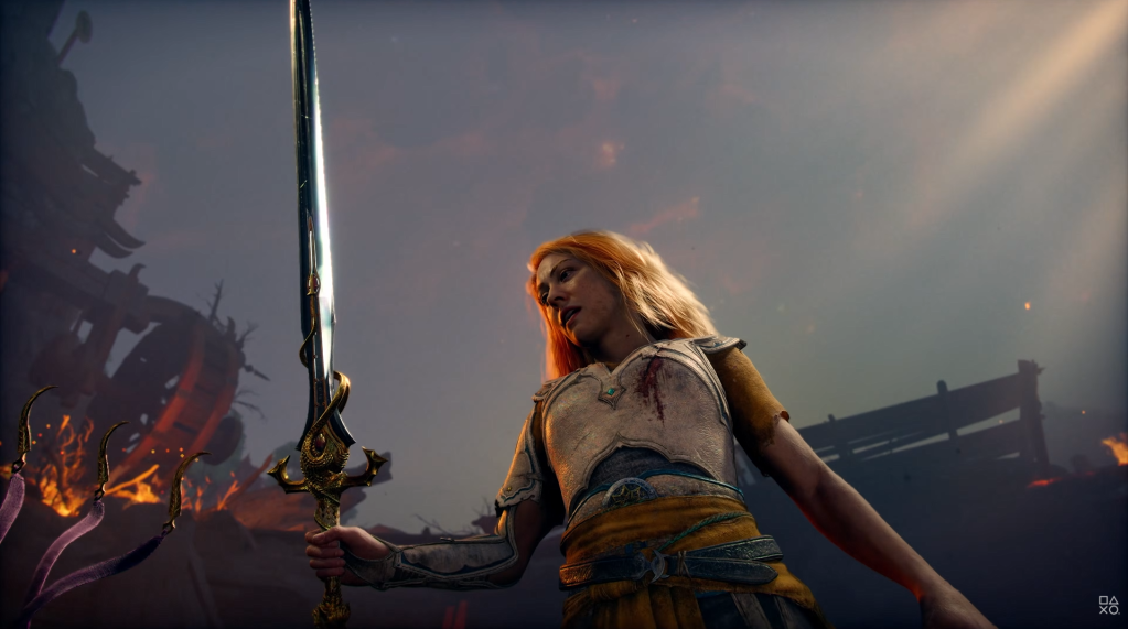 Que verdade feia Faye de God Of War Laufey verá refletida em sua espada?