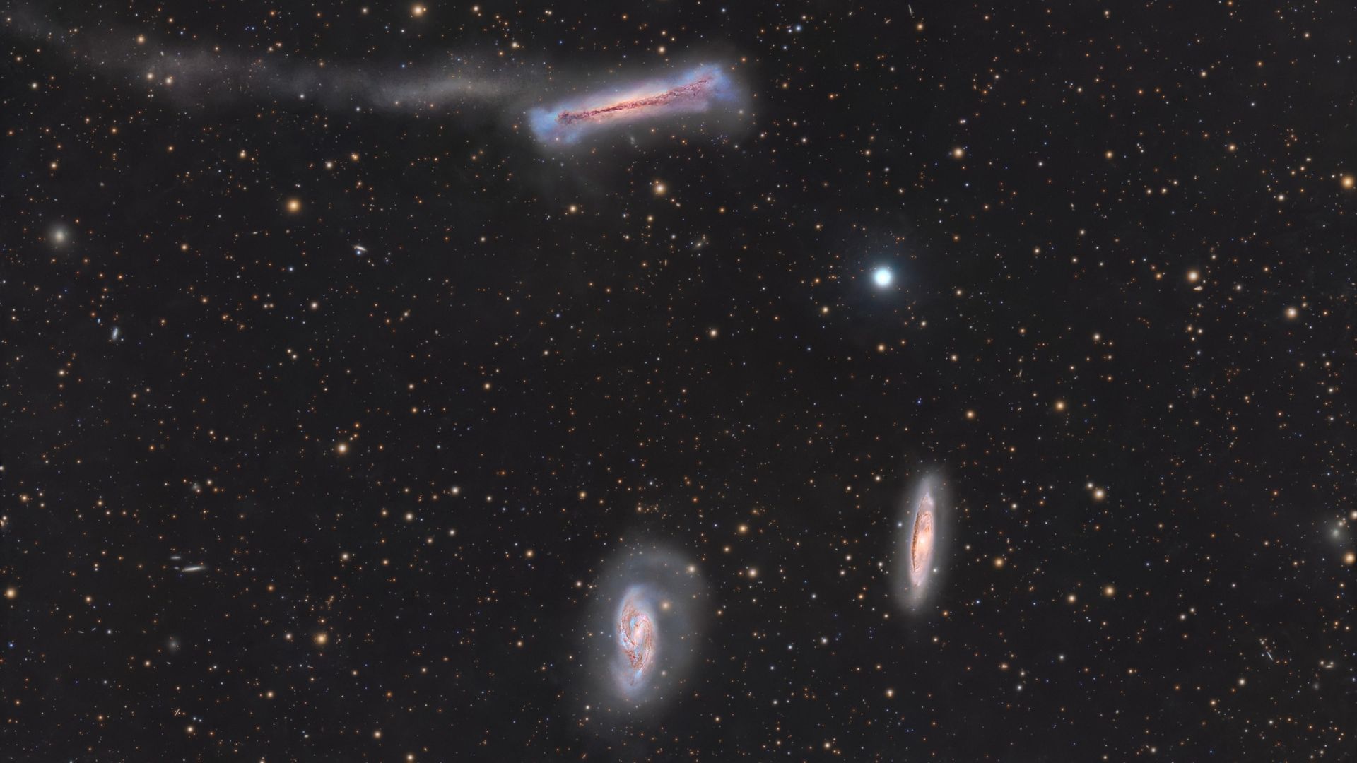 Astrofotógrafo captura vista deslumbrante de 548 galáxias de uma varanda