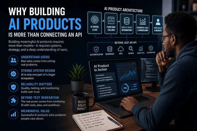 Por que construir produtos de IA é mais do que conectar uma API