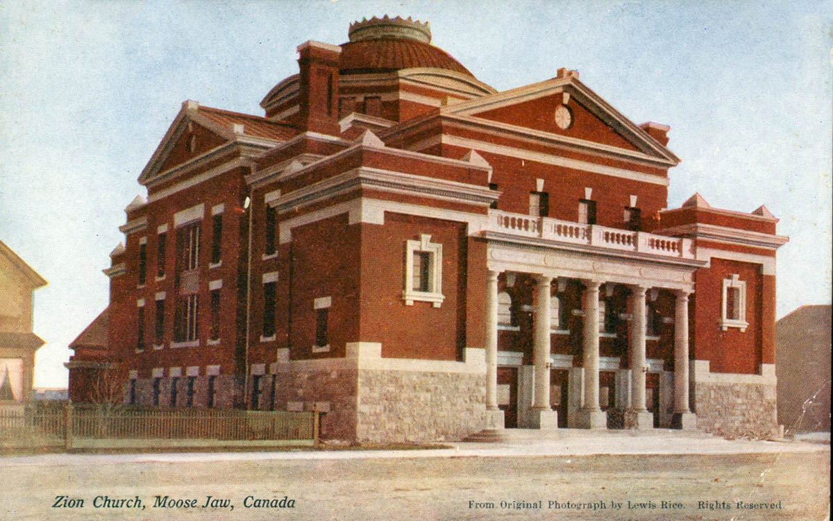 1907 – Igreja Zion United, Moose Jaw, Saskatchewan, Canadá – Arquitetura de Saskatchewan