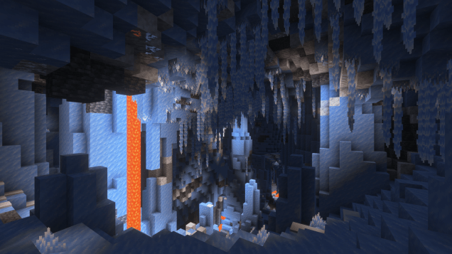 A próxima atualização do Minecraft adiciona cavernas de gelo, uma nova multidão e muito mais