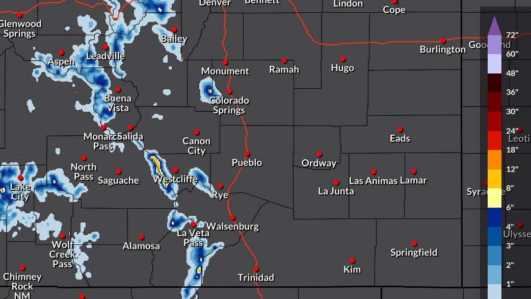 O clima de inverno chega cedo, com até 20 centímetros de neve nesta semana