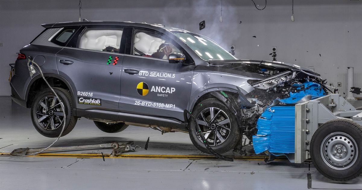 BYD Sealion 5 recebeu classificação de segurança de três estrelas