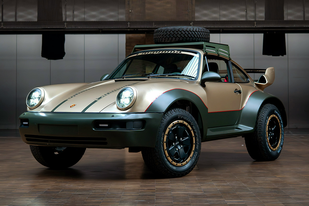O Porsche ‘Patagonia 4×4’ coloca o hardware G-Wagen 4×4² sob um 911 refrigerado a ar dourado e verde-oliva