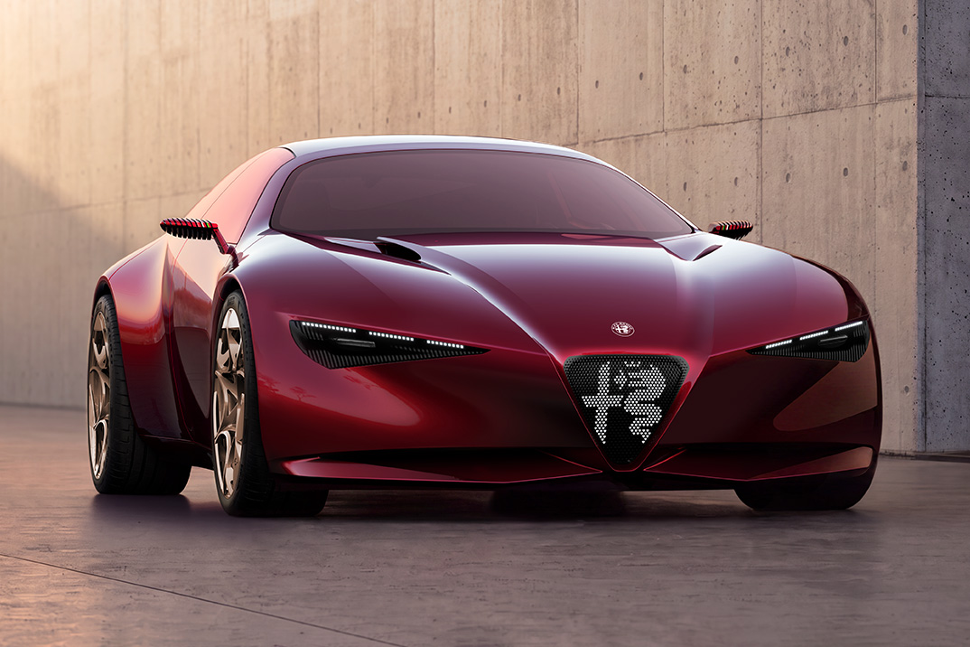 Alfa Romeo esculpe todo o seu futuro no lindo conceito Cuorerosso