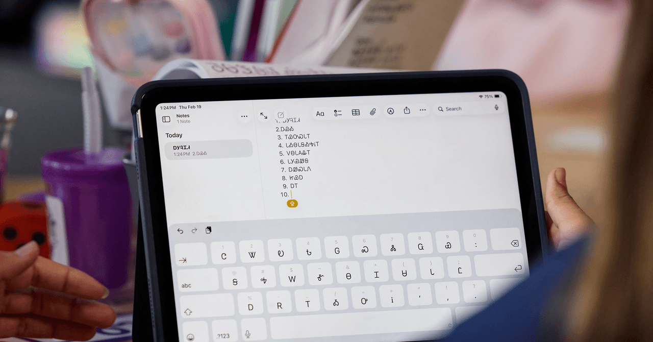 Como a Apple coloca línguas indígenas no teclado do iPhone