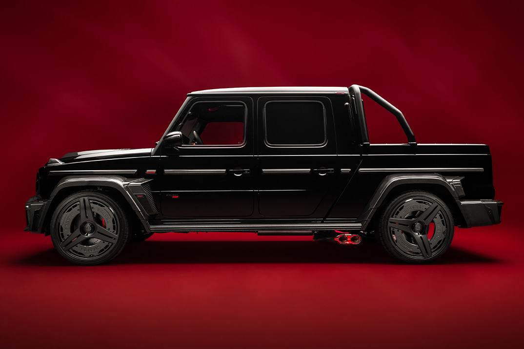 Carbon-Clad P 900 Rocket Edition da Brabus embala 900 HP em uma picape Mercedes G-Wagen