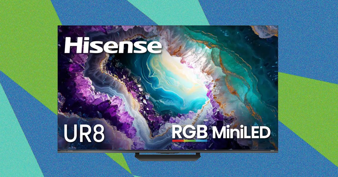 Hisense UR8 RGB MiniLED TV: qualidade média, precisão de cores sofisticada