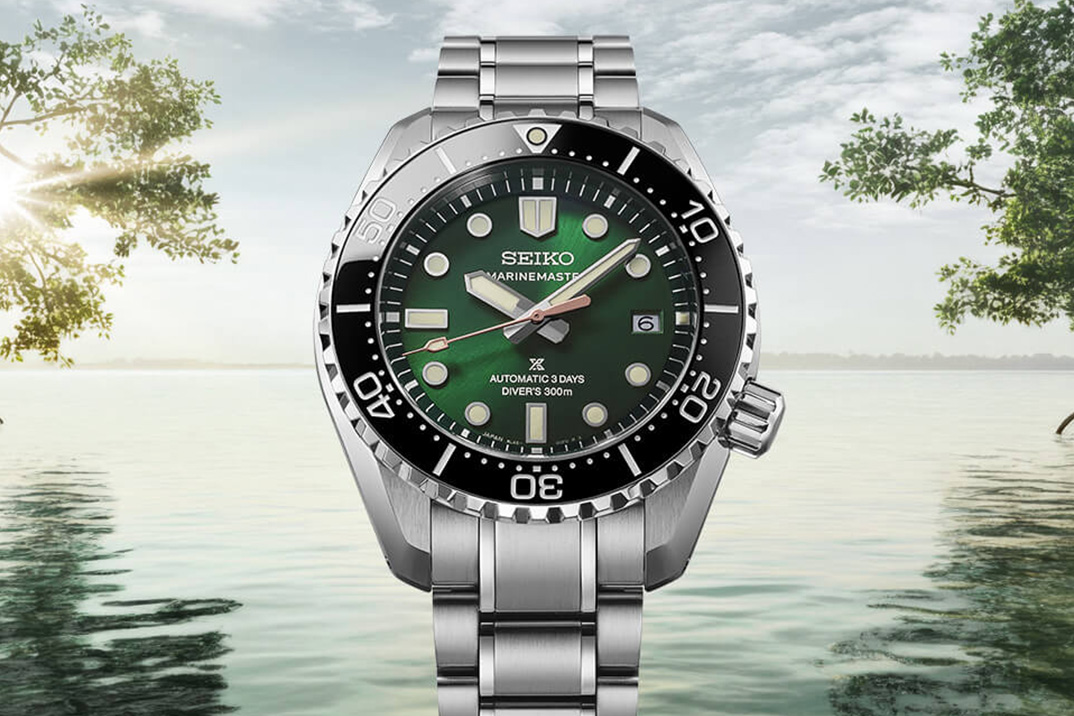 Seiko encharcou seu carro-chefe Marinemaster em edição limitada Mangrove Green