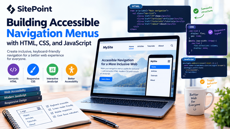 Construindo menus de navegação acessíveis com HTML, CSS e JavaScript