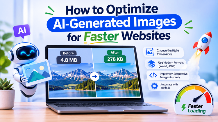 Como otimizar imagens geradas por IA para sites mais rápidos