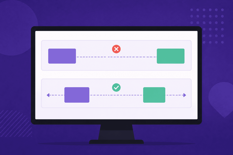 O espaço entre o Flexbox não funciona em telas amplas: como consertar