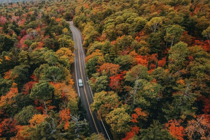 10 ideias de viagens rodoviárias para ver as cores do pico do outono